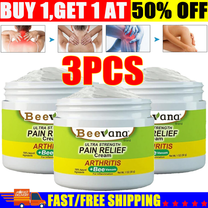 (Pack of Three) BeeTherapy™ #1 Bee Venom Pain Relief Cream | Buy 1 Get 2 Free 🔥