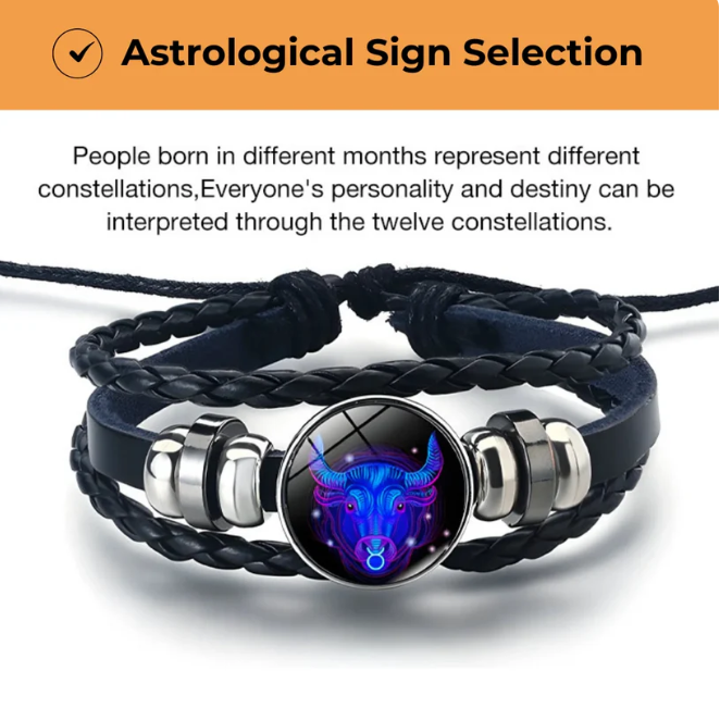 🎁LAST DAY 50% OFF -🌍 Spirit Zodiac Signs Luminous Bracelet (Your Path to Cosmic Success)🌌