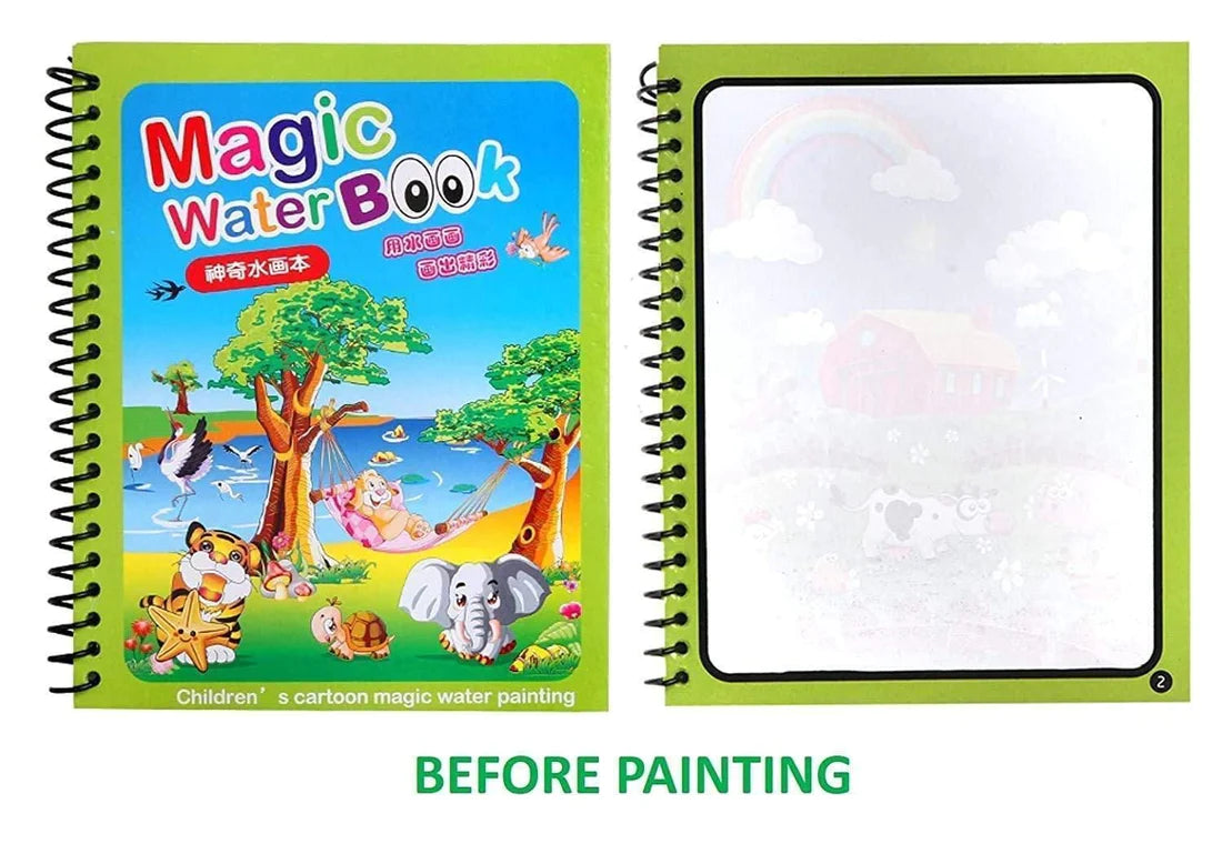 Magical Water Painting Book 🎨 (Set of 4)