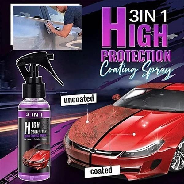 🔥🔥 3 in 1 High Protection Quick Car Ceramic Coating Spray 🔥🔥