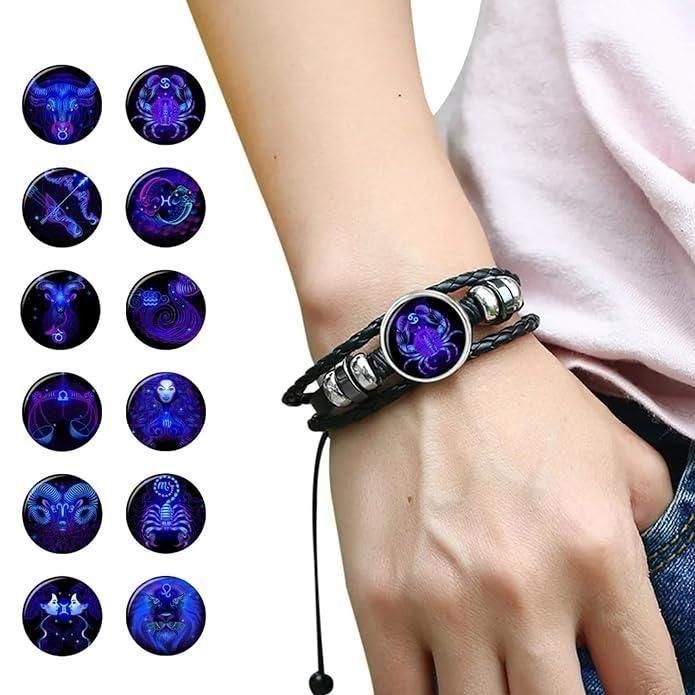 🎁LAST DAY 50% OFF -🌍 Spirit Zodiac Signs Luminous Bracelet (Your Path to Cosmic Success)🌌