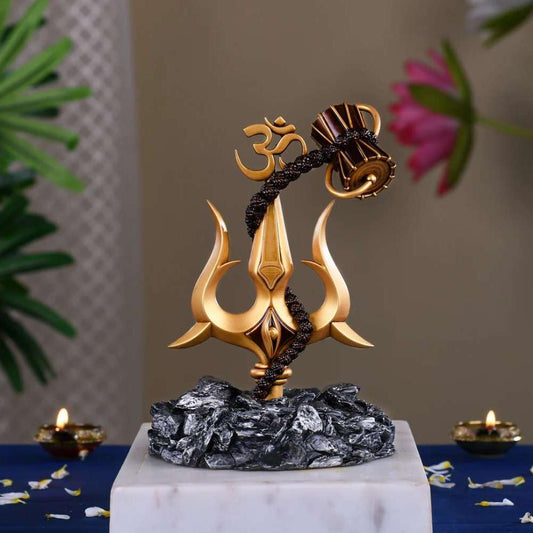 Mahadev Trishul Damru idol Assorted color